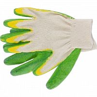 Перчатки х/б Россия с двойным латексным (полимерным) обливом  картинка